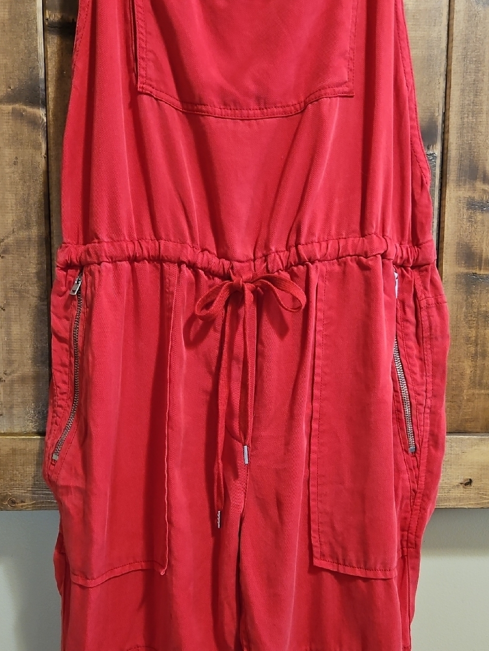 Wilfred Free Red Valletta Cropped Overalls Size S  NWOT - Picture 4 of 16